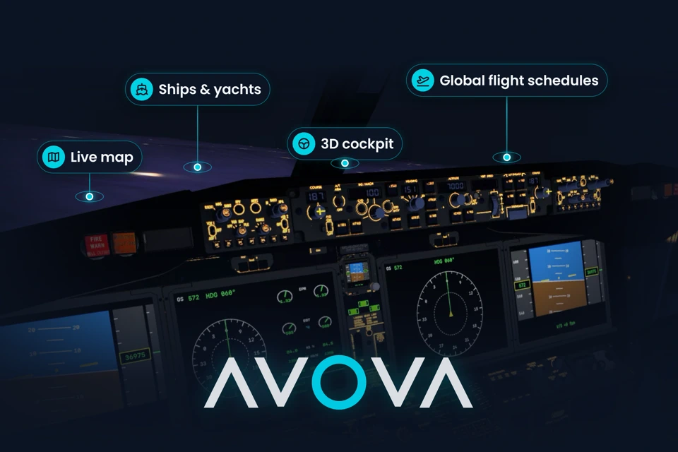 AVOVA Flight Radar Ship Radar App Store search result