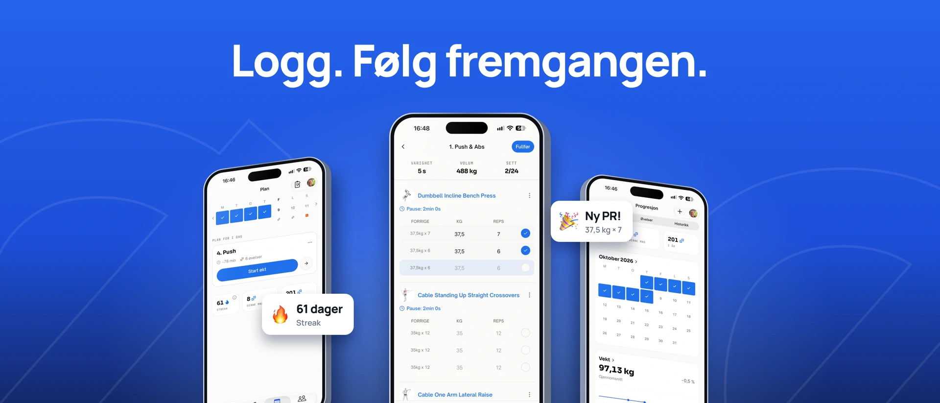Løft - Workout app product page header