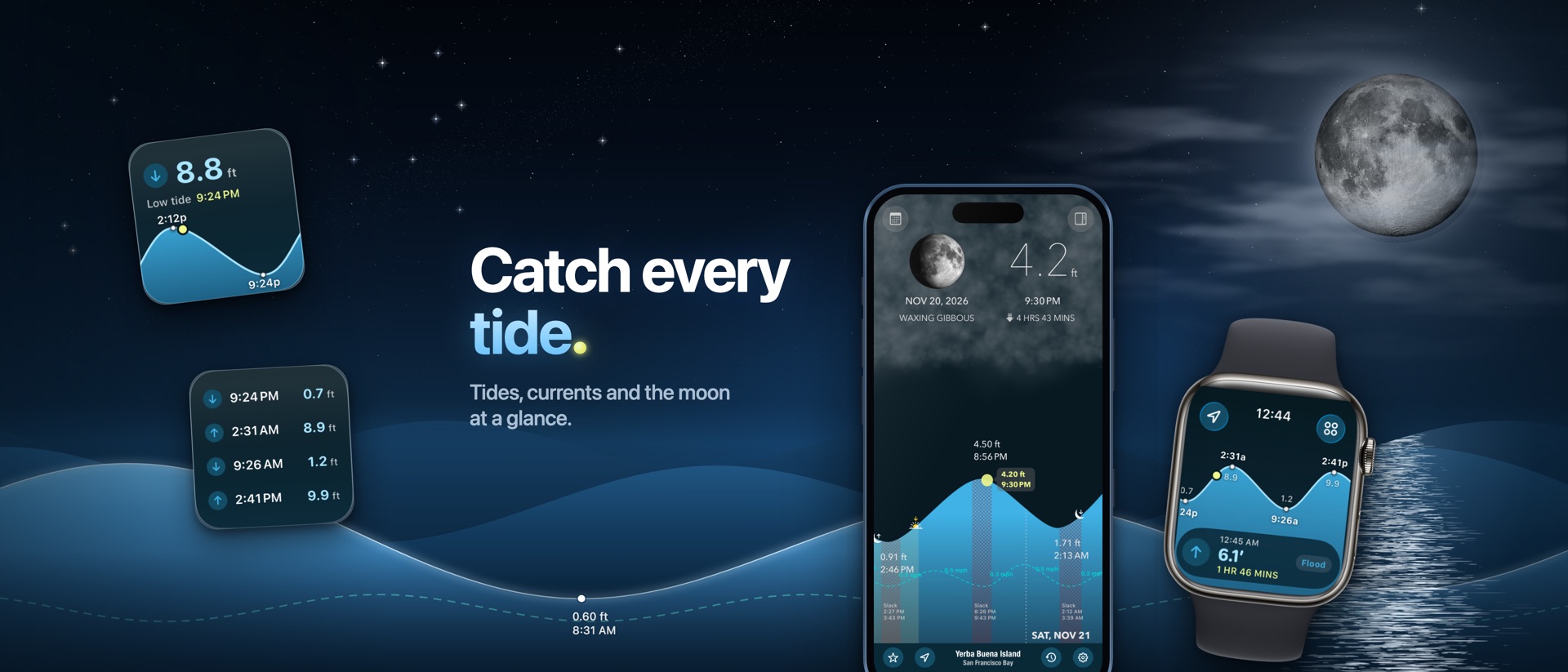Tide Alert (NOAA) - Tide Chart product page header