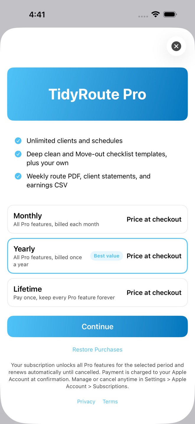 TidyRoute: Cleaning Biz screenshot 4