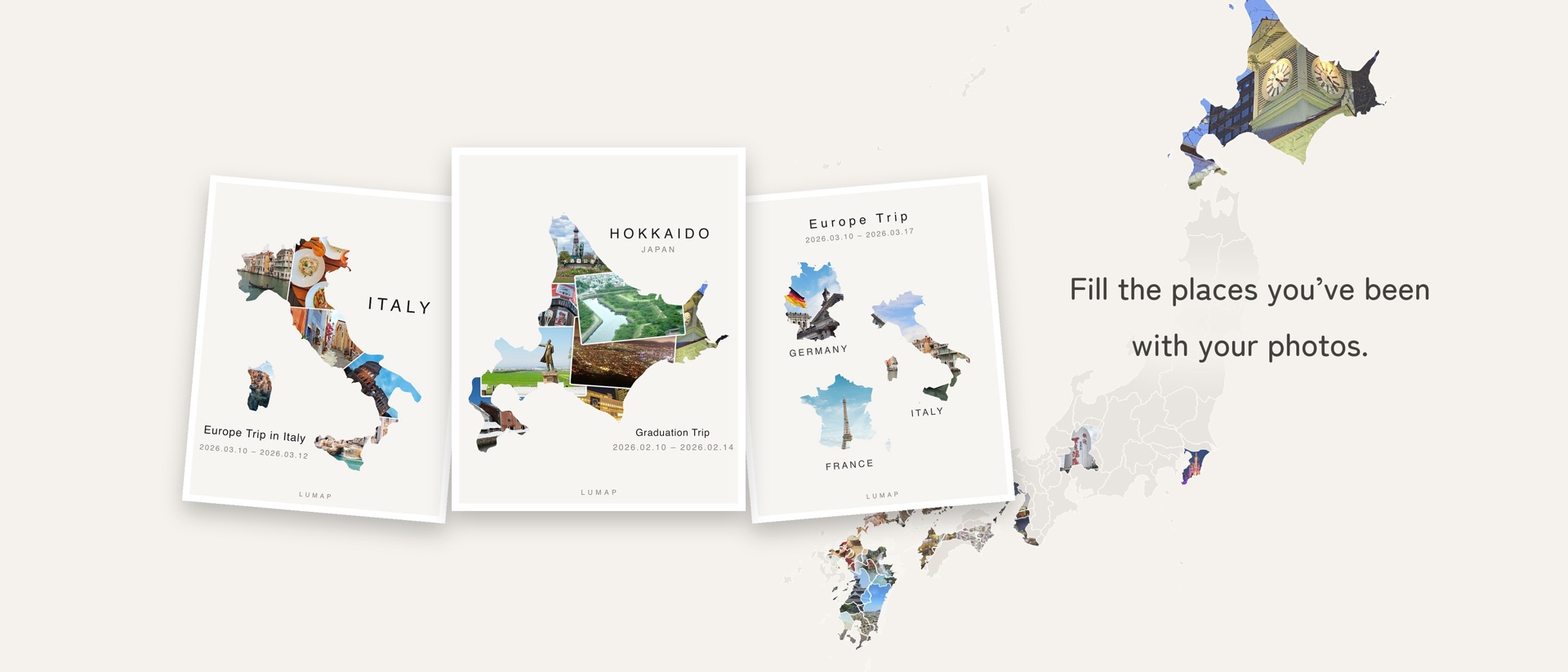 Lumap : Travel Photo Map product page header