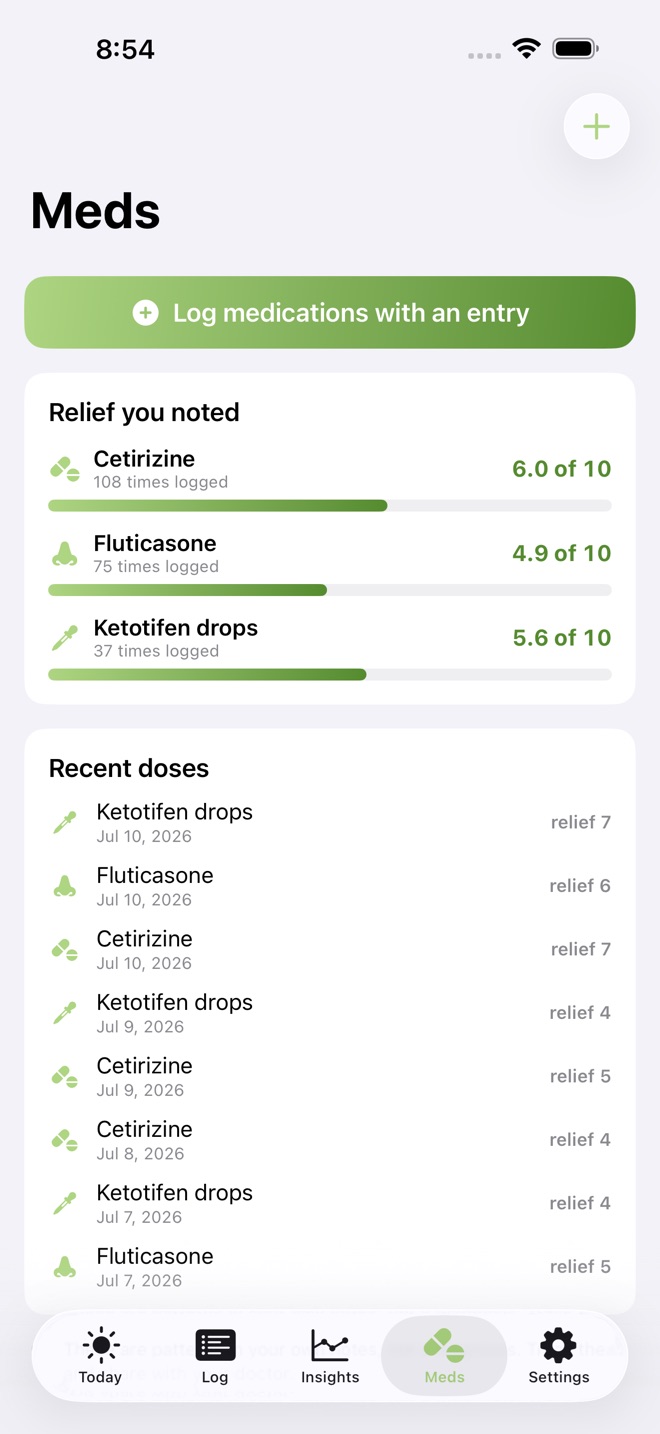 SneezeSense: Allergy Diary screenshot 4