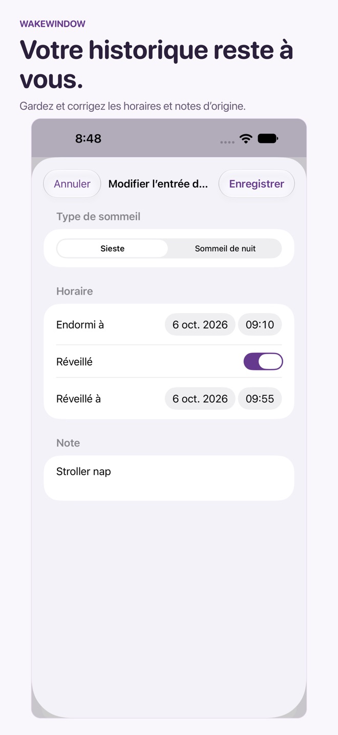 WakeWindow : Sommeil de bébé capture d’écran 7