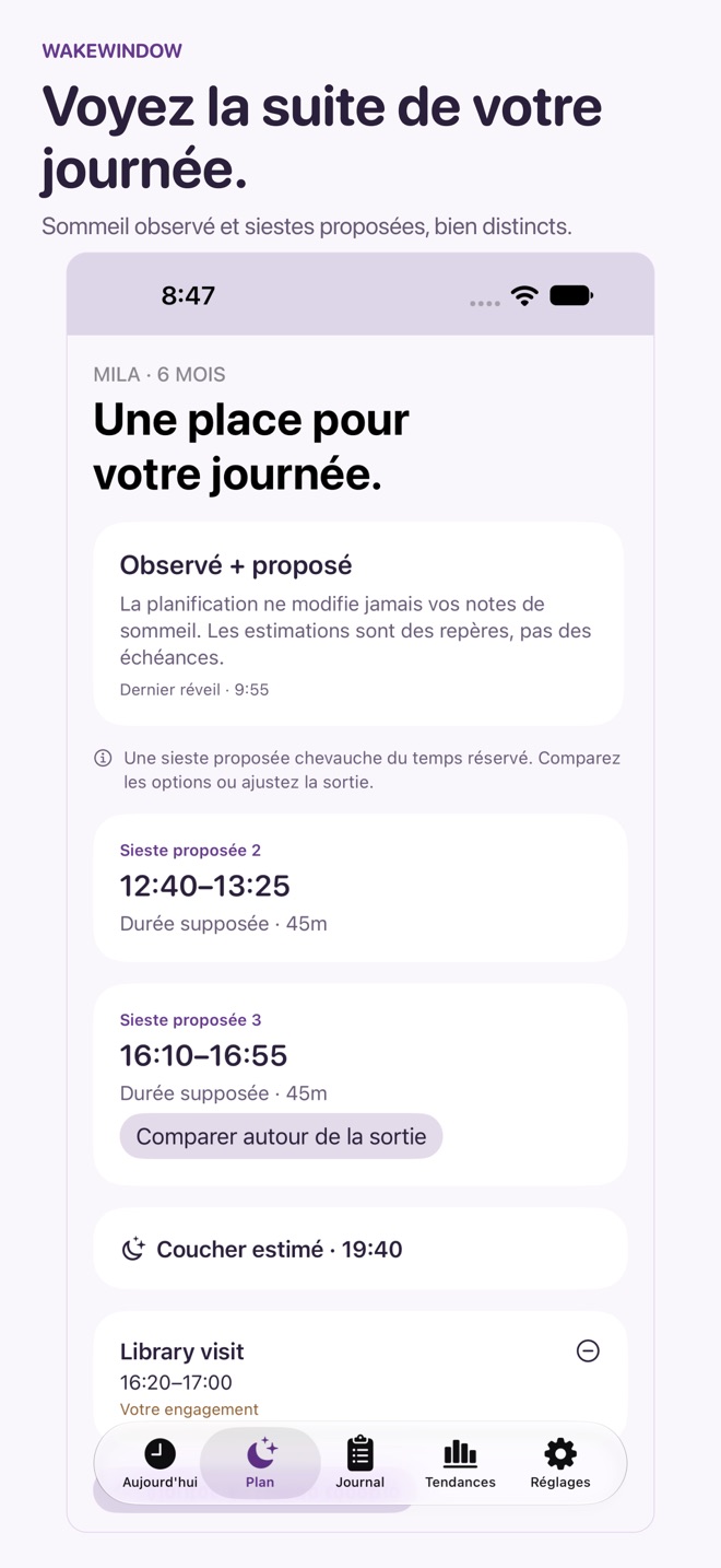 WakeWindow : Sommeil de bébé capture d’écran 2