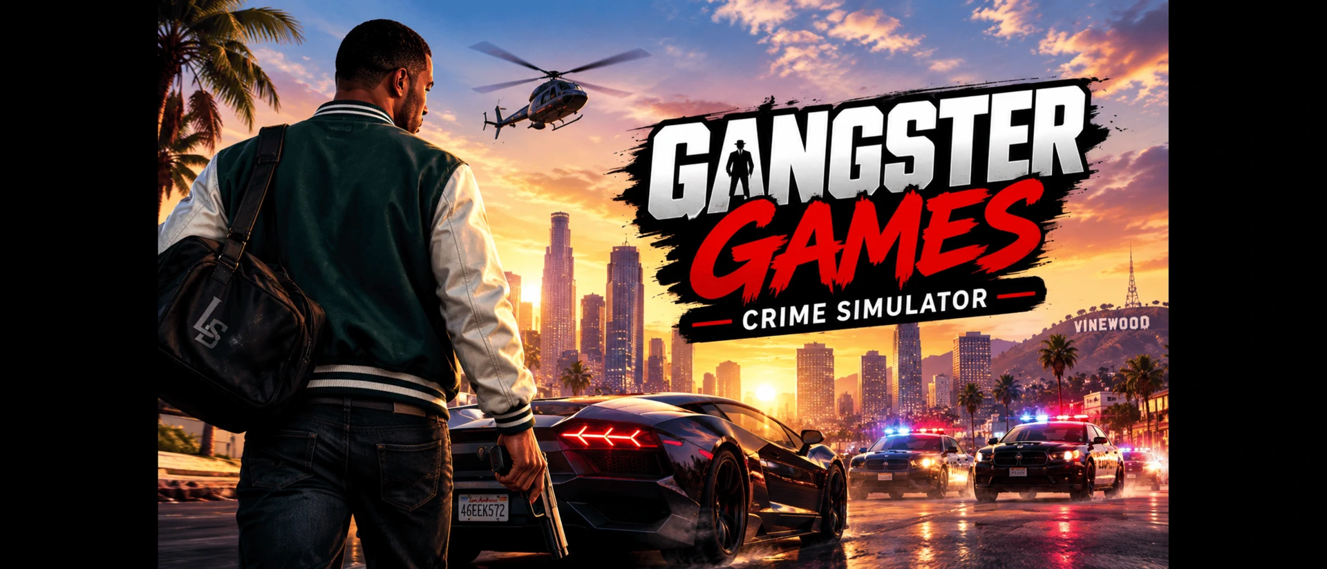 Gangster Games Crime Simulator product page header