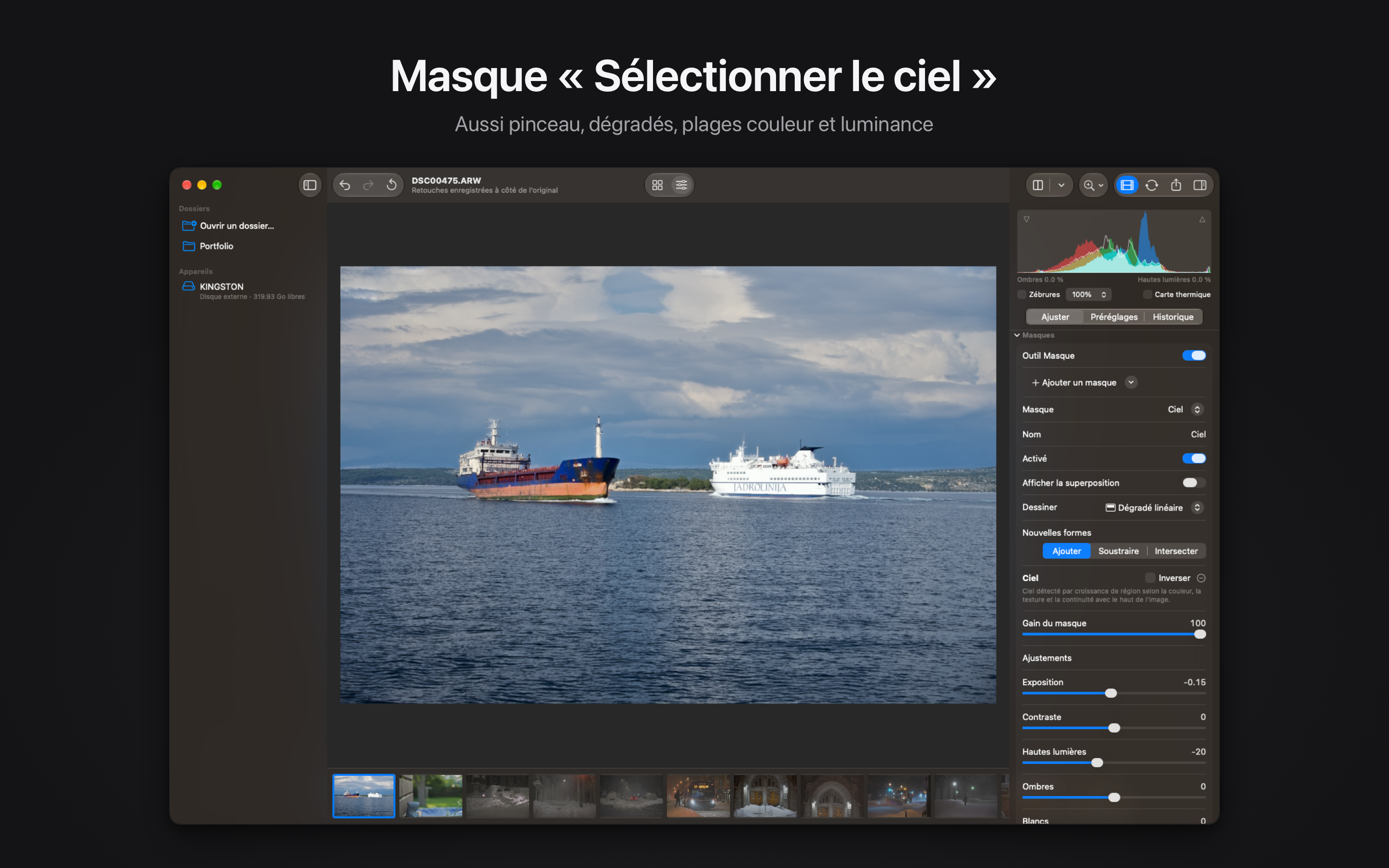 Rawed: RAW Photo Editor macOS screenshot 3 showing app interface
