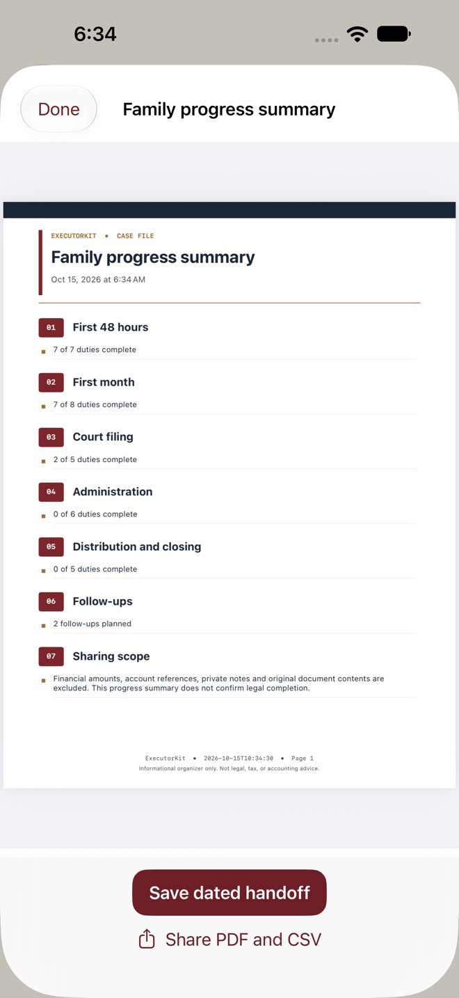 ExecutorKit: Probate Organizer screenshot 10