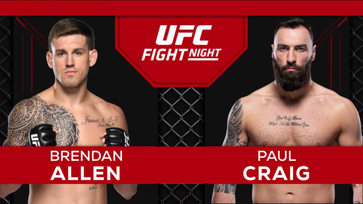 UFC Live Presented by DraftKings Sportsbook Allen vs. Craig UFC Live