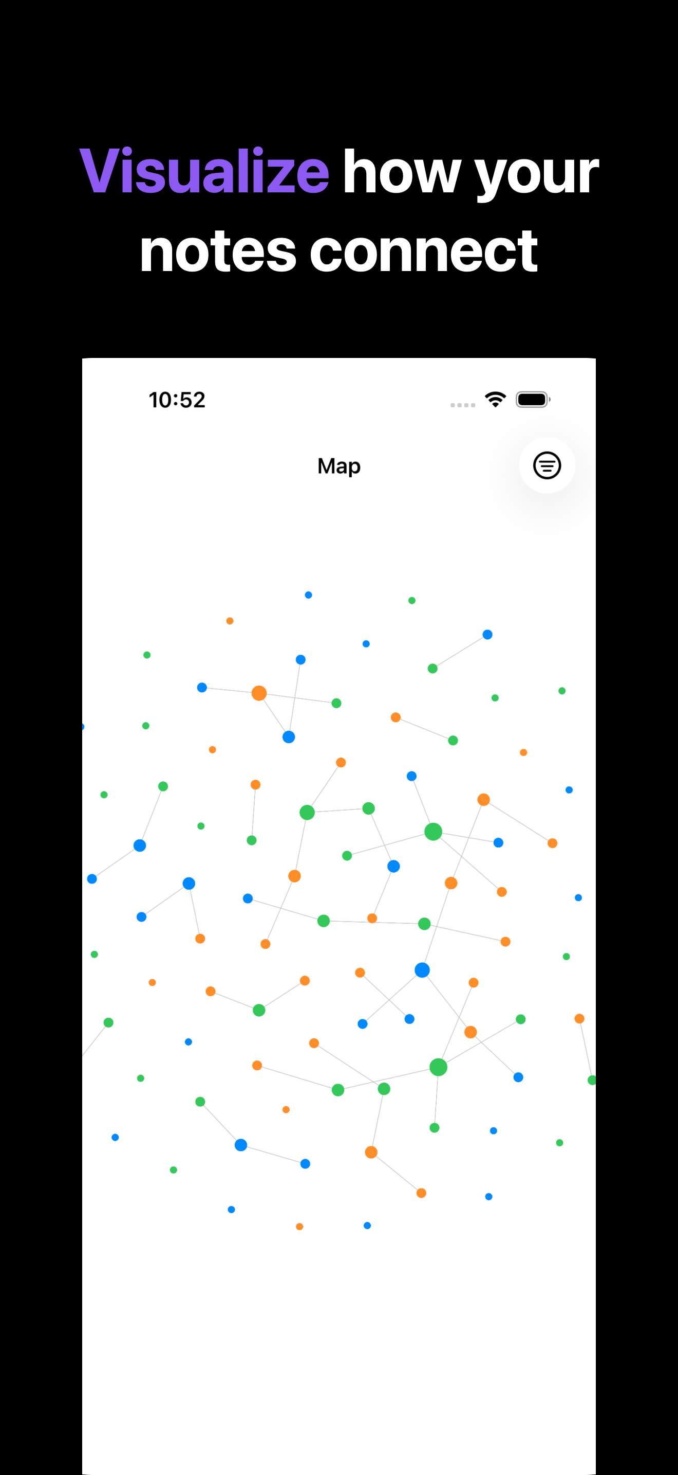Notone - シンプルなメモAI Agent iOS screenshot 3 showing app interface