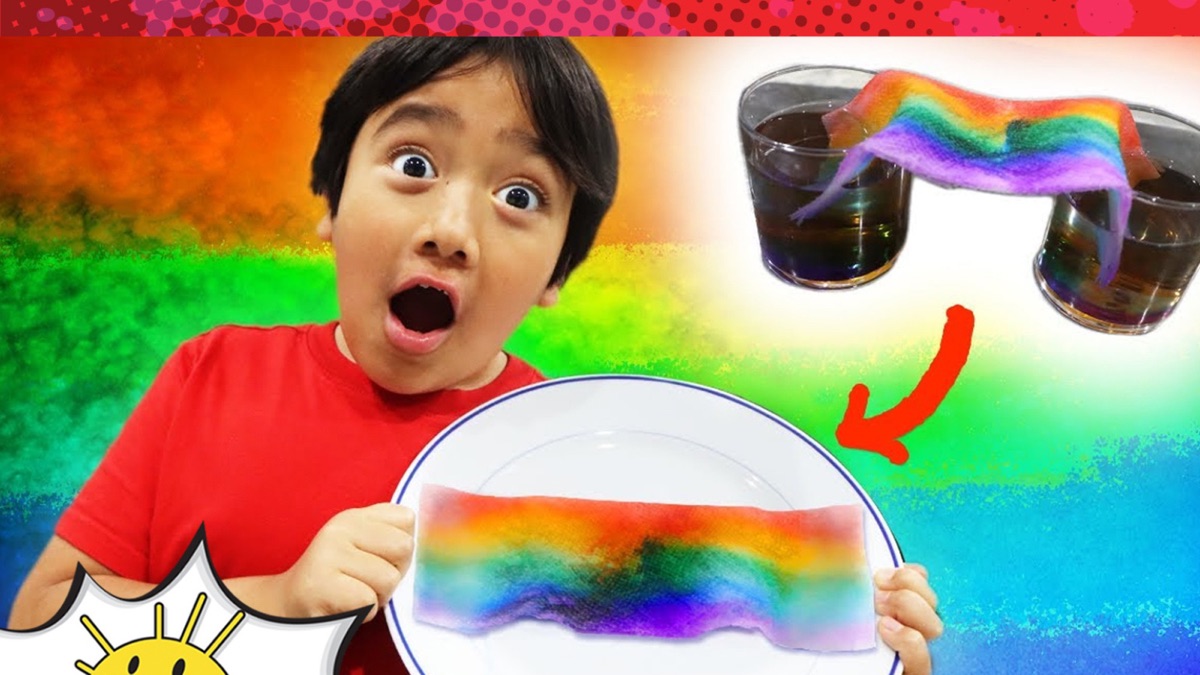 Ryan's DIY Rainbow Science Experiment - Ryan's World (Series 1, Episode ...