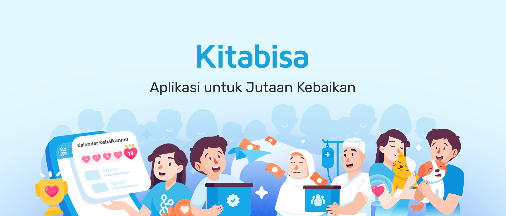 Kitabisa: Donasi, Zakat, Wakaf product page header