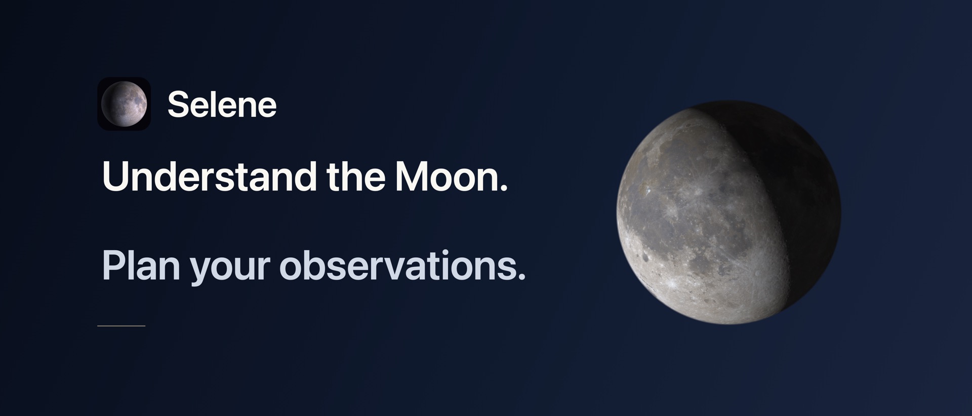 Selene Moon Calendar product page header