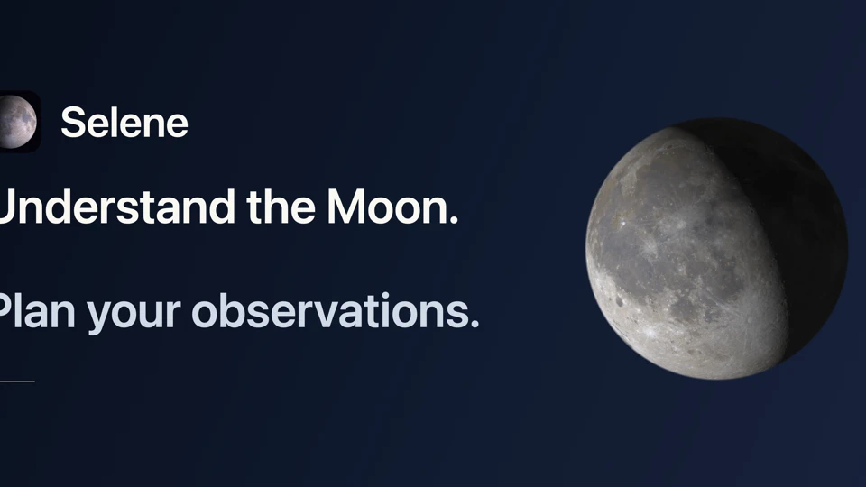 Selene Moon Calendar App Store product page header