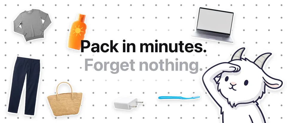Packing List - PackGoat