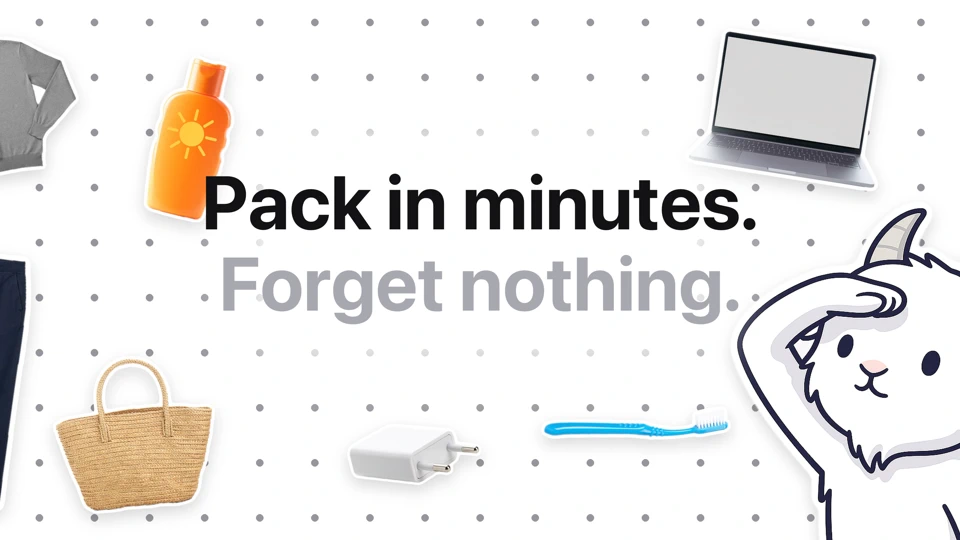 Packing List - PackGoat App Store product page header