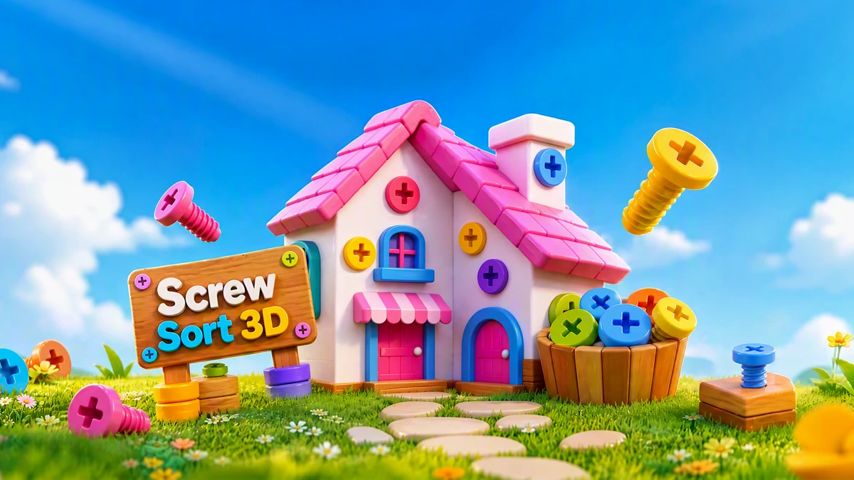 Screw Sort 3D: Pin Puzzle Game App Store product page header