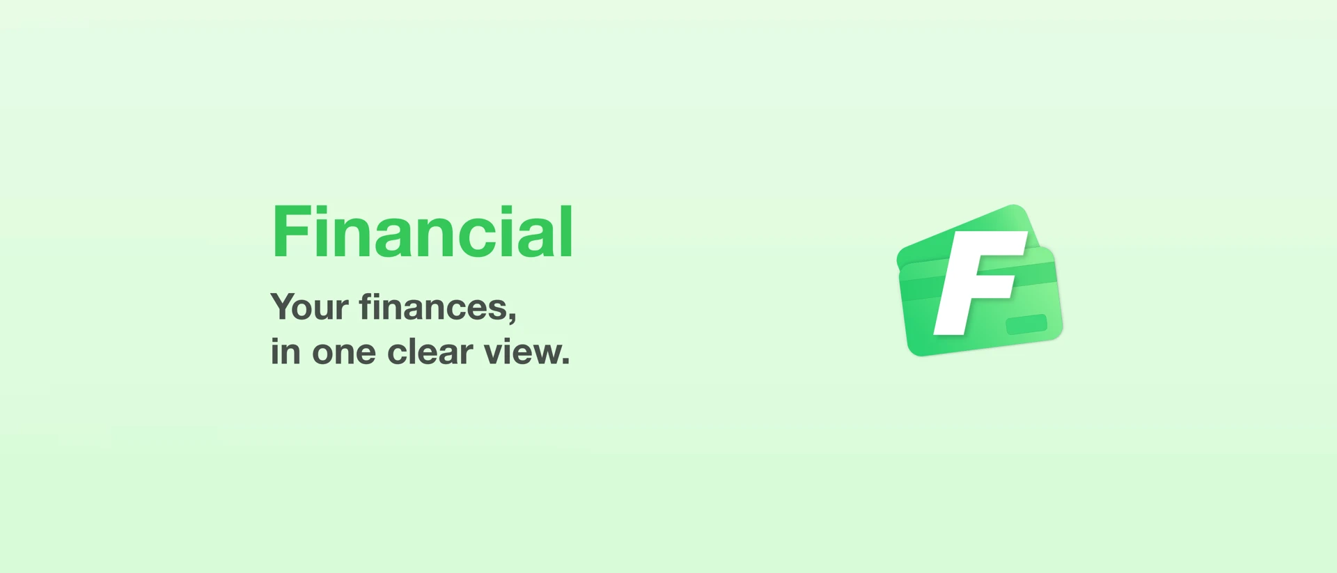 Financial - Manager & Tracker product page header