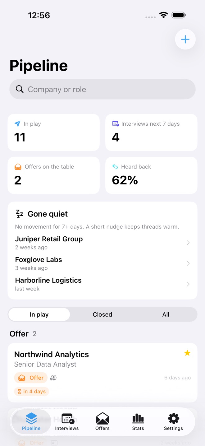 OfferTrack: Job Hunt capture d’écran 1