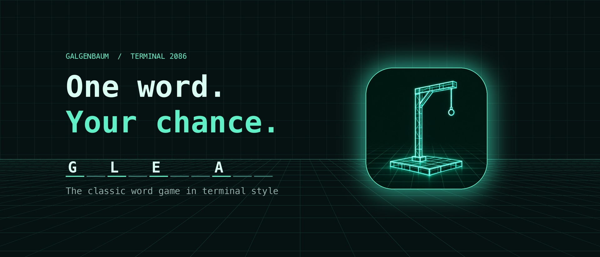 Hangman Terminal – Word Game product page header