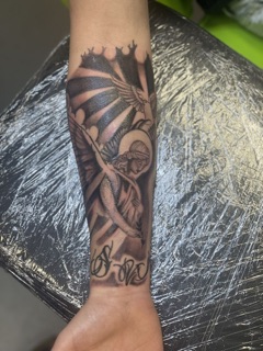 Roll n stone tattoo