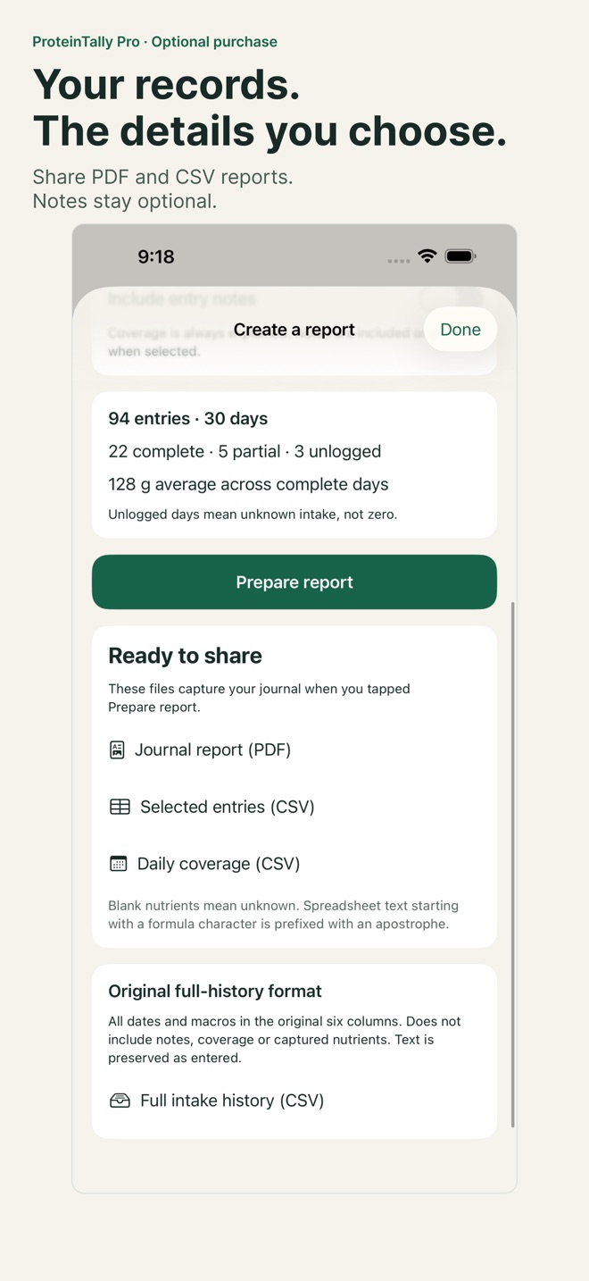 ProteinTally: Protein Tracker screenshot 6