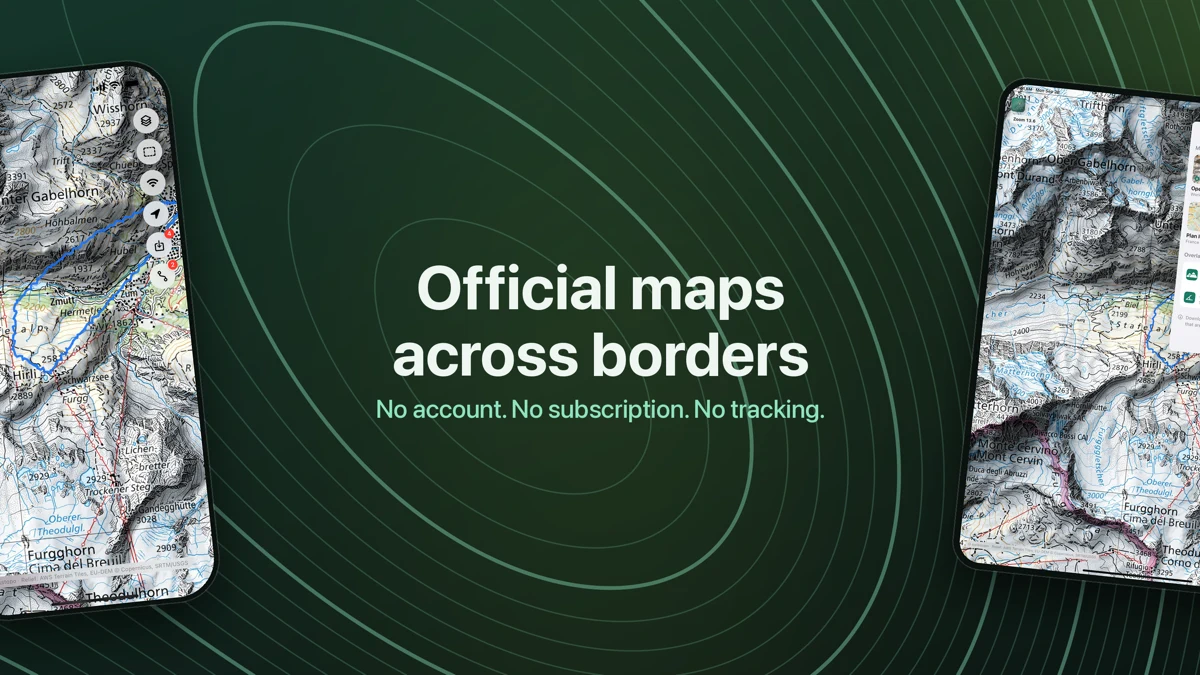 Offline Topo Map App Store product page header