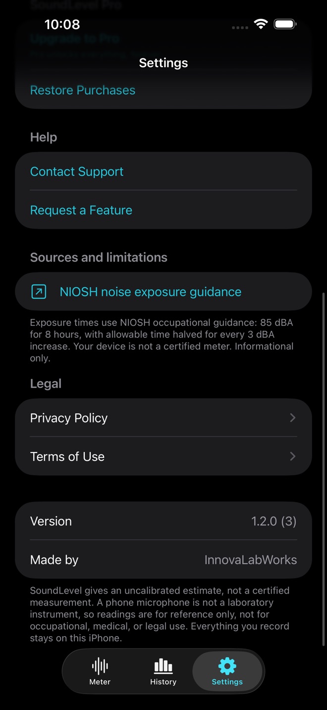 SoundLevel: Noise Estimate screenshot 4