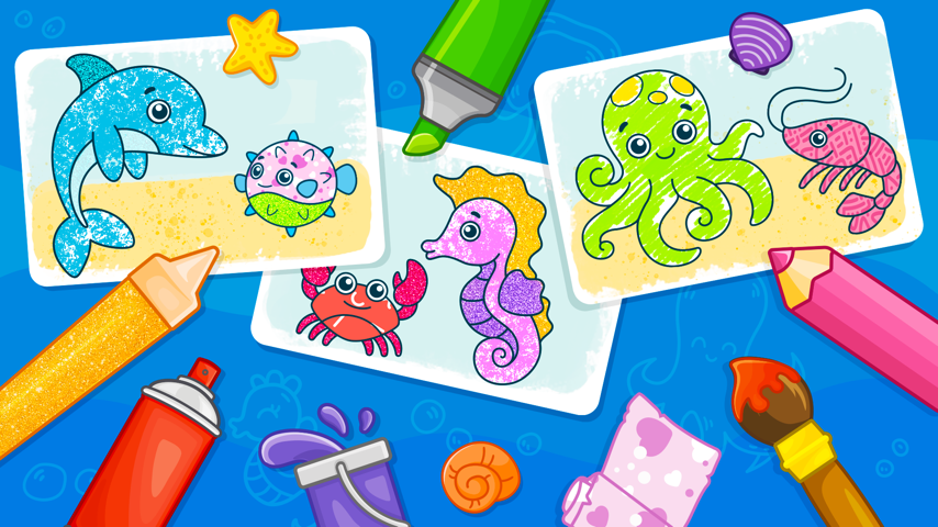 Kids Drawing: Ocean Creatures Major Update