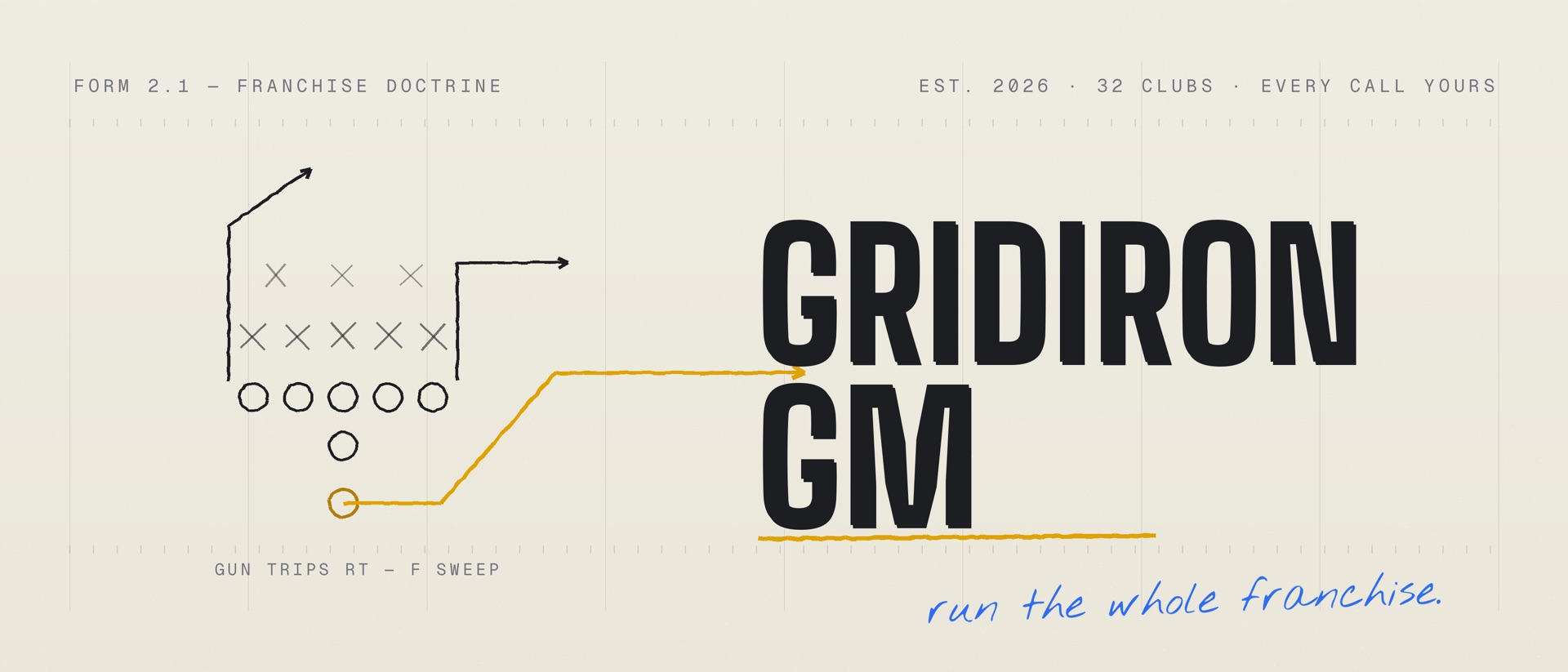 Gridiron GM product page header