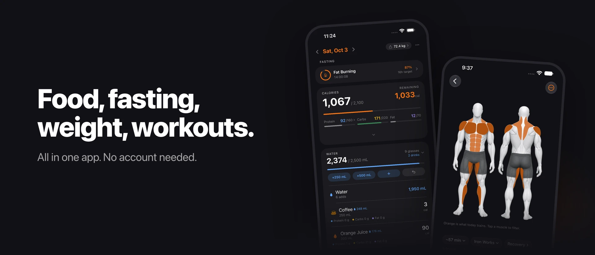 Tare: Calorie & Macro Tracker product page header