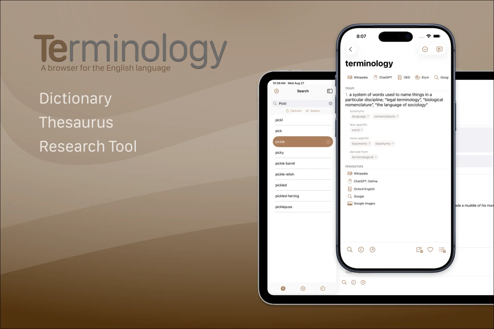 Terminology App Store search result