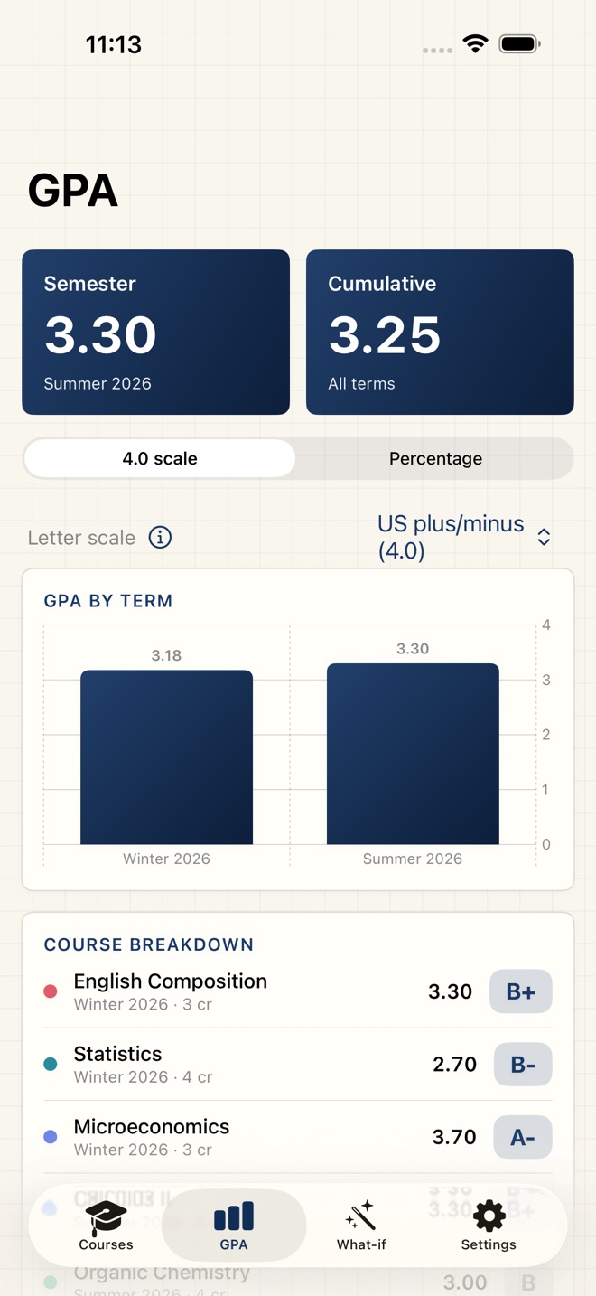 GradeCalc: Grade Calculator screenshot 4
