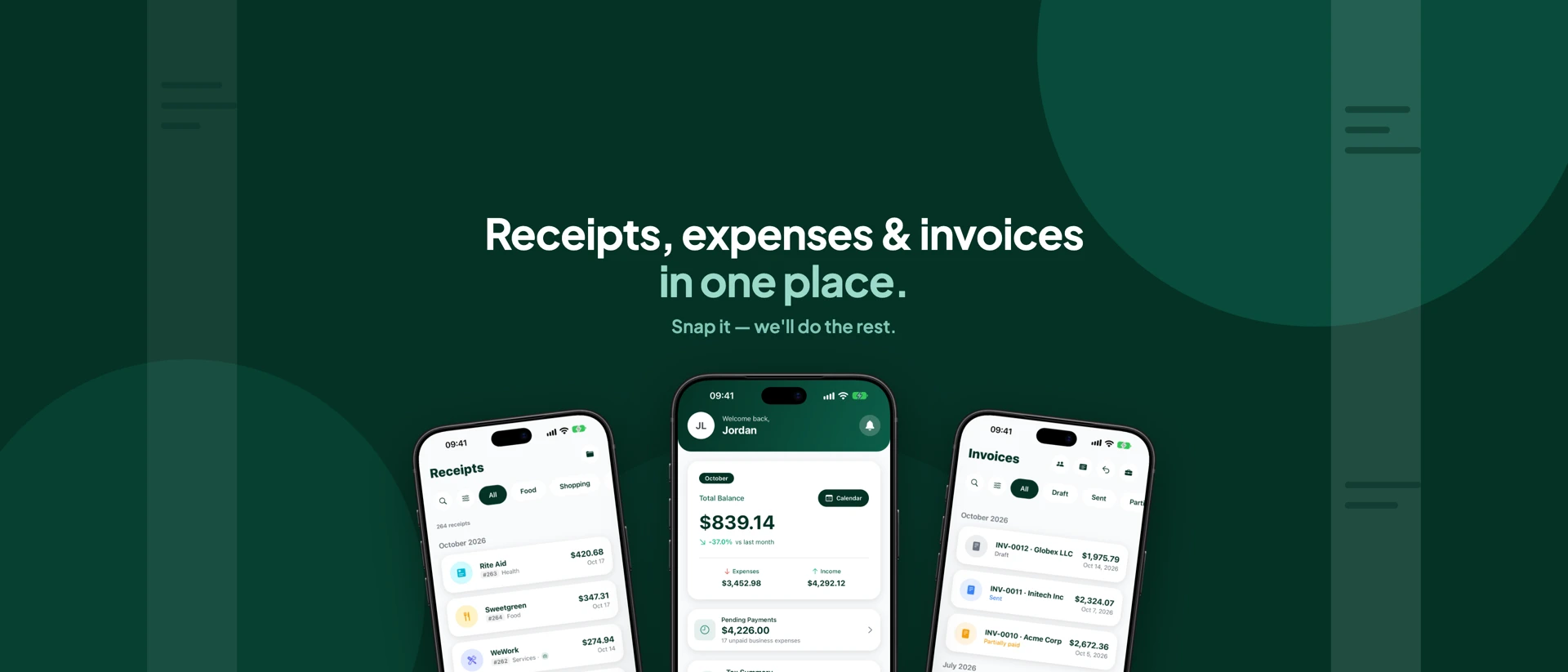 Receipt Scanner: VAT & Tax product page header