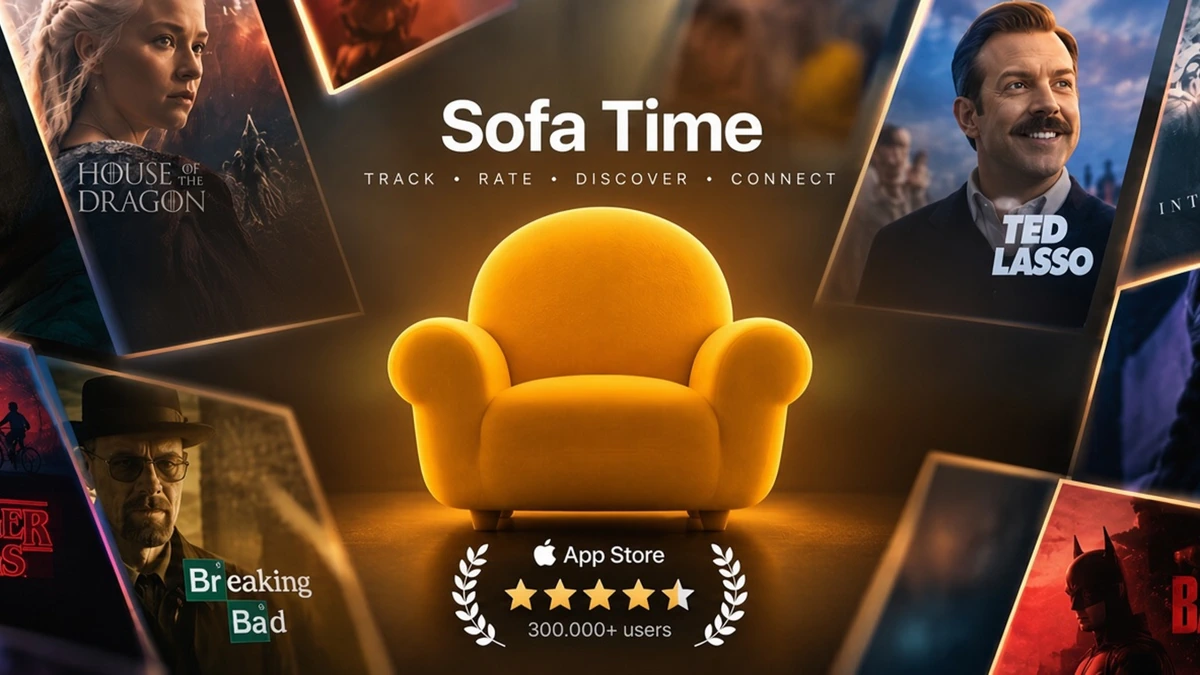 Sofa Time: TV Show Tracker App Store product page header