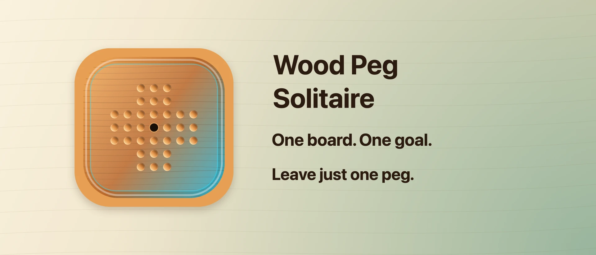 Wood Peg Solitaire product page header