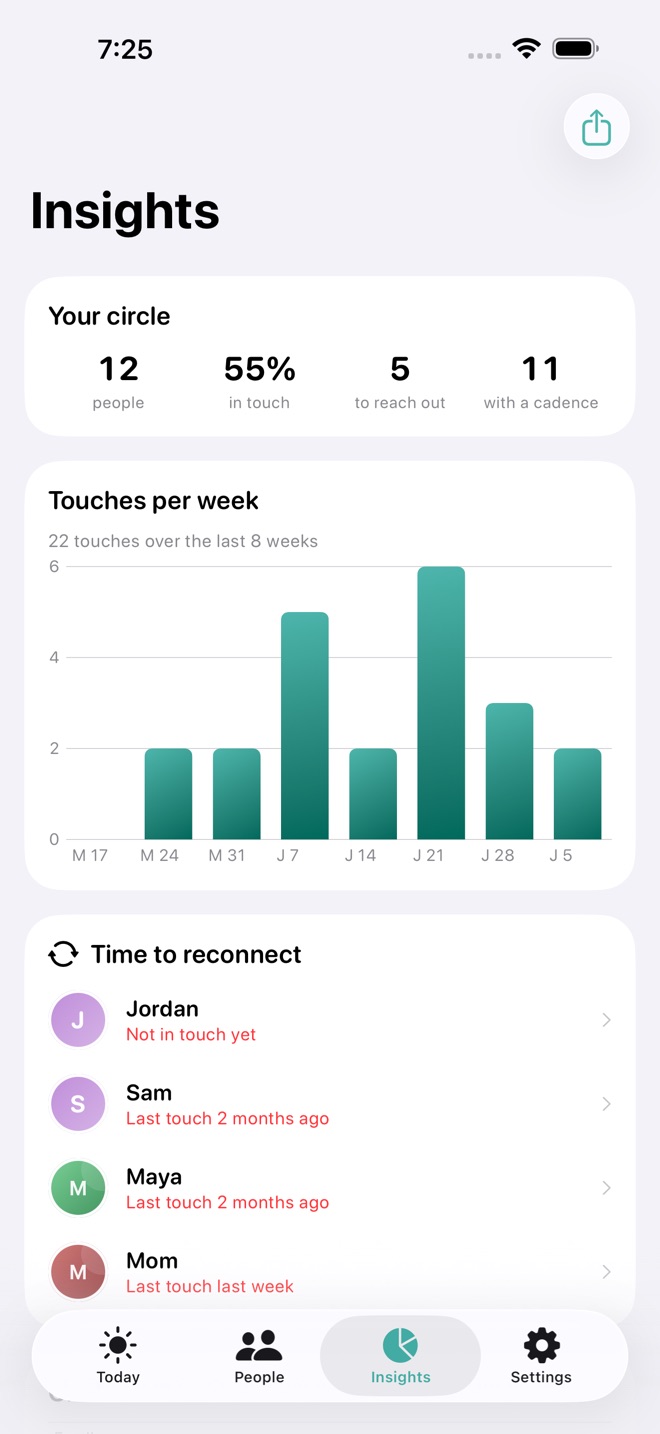 KinKeeper: Stay in Touch capture d’écran 3