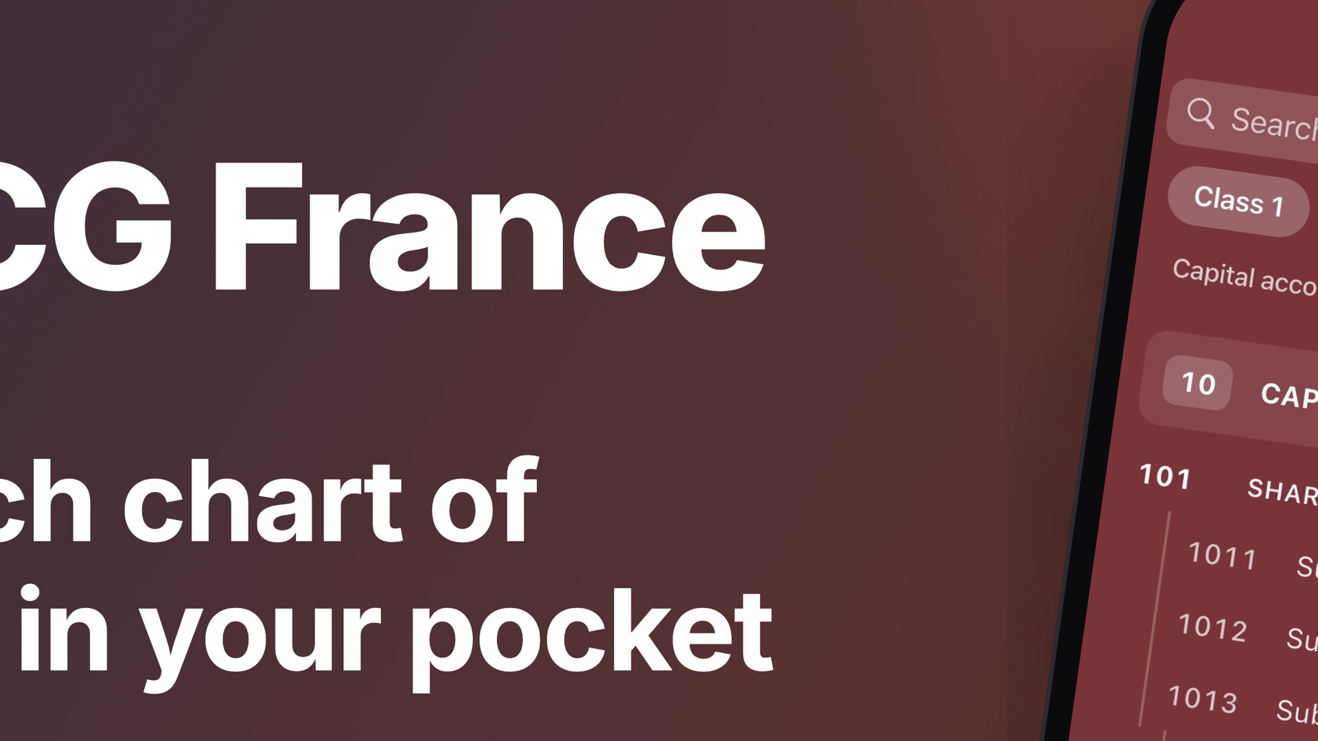 PCG France pro product page header