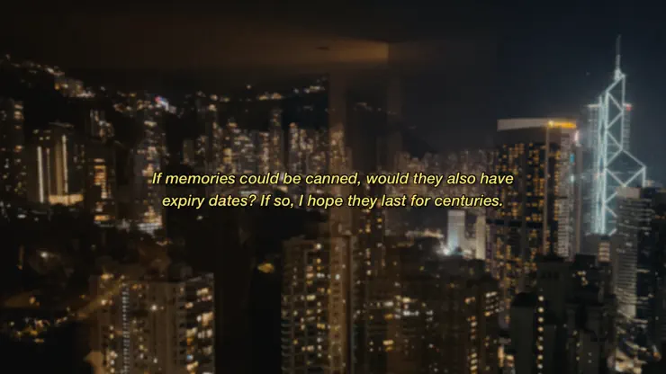 Yellow retro subtitles