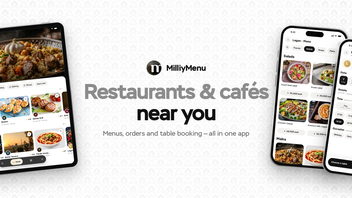 MilliyMenu App Store product page header
