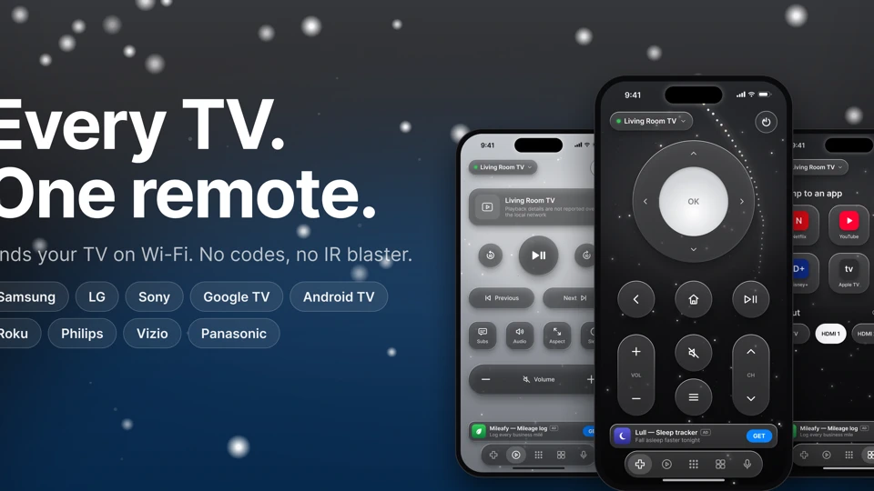 TV Remote Control - Clicker App Store product page header