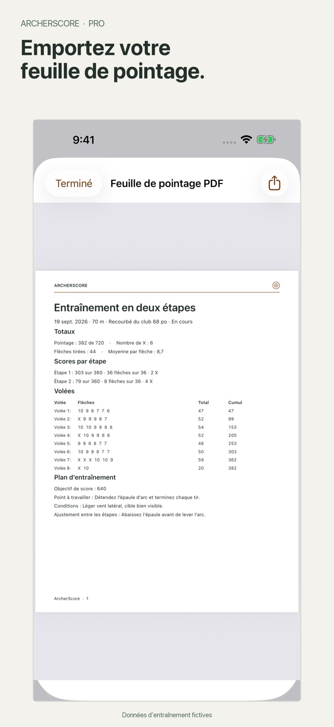 ArcherScore : Tir à l’arc capture d’écran 6