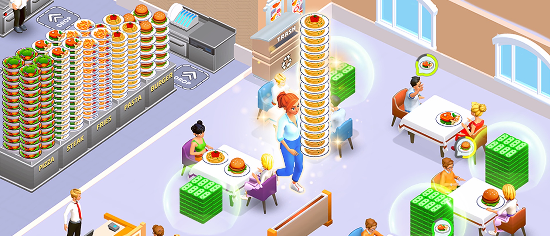 Suzy's Food Restaurant Game product page header