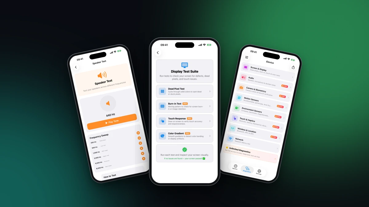 Phone Tester: Dead Pixel Test App Store product page header