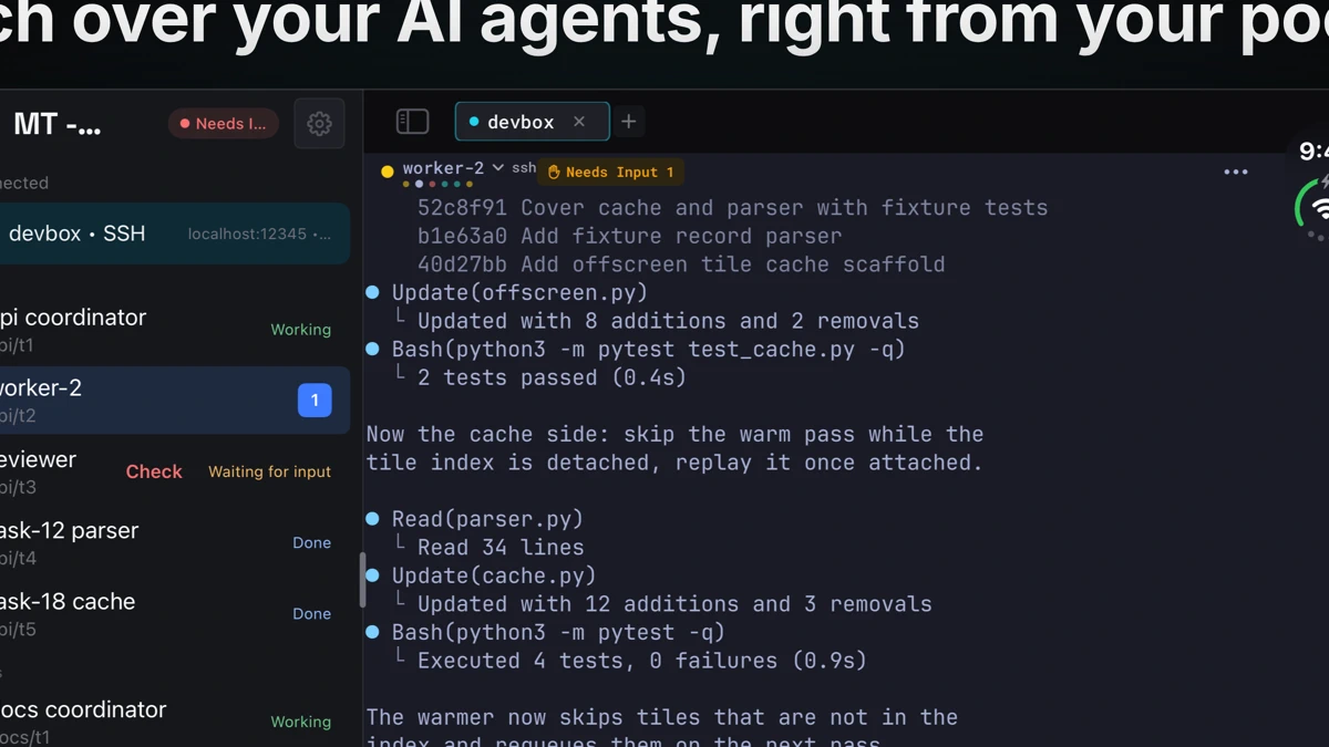 MT — Mosh Terminal App Store product page header