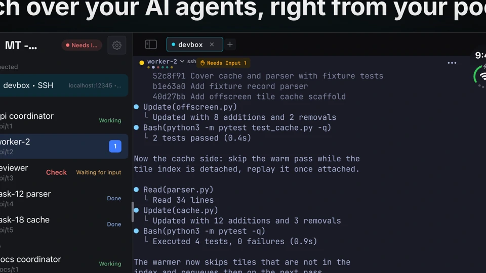 MT — Mosh Terminal App Store product page header