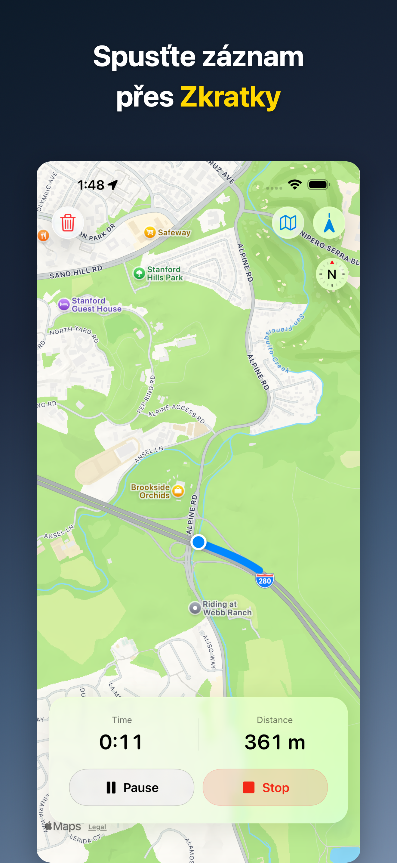 DriveTracker - Driving Log iOS screenshot 1 showing app interface