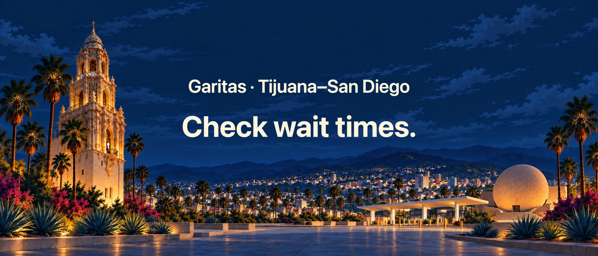 Garitas: Border Wait Times product page header