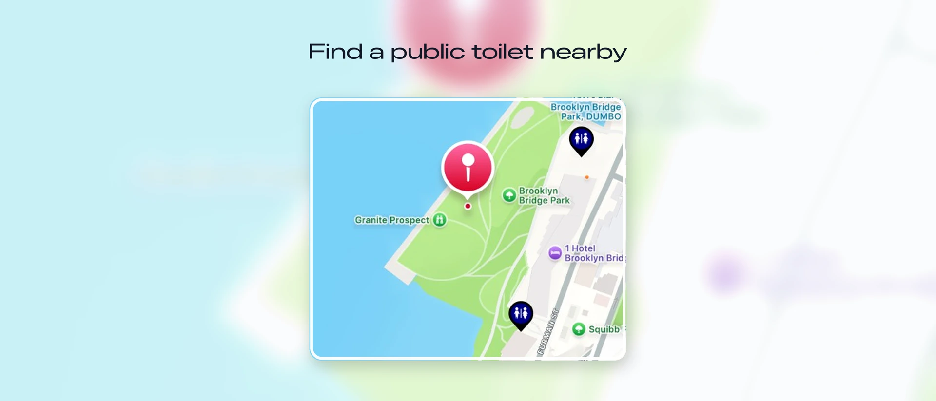 The Toilet Map product page header