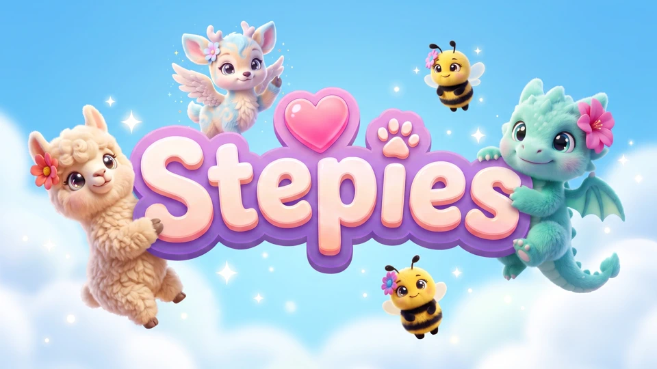 Stepies: Step Counter Game App Store product page header