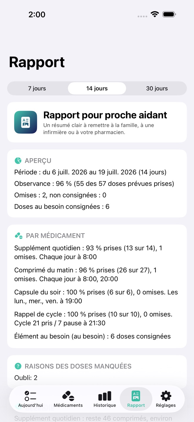 DoseDay : Rappel médicaments capture d’écran 5